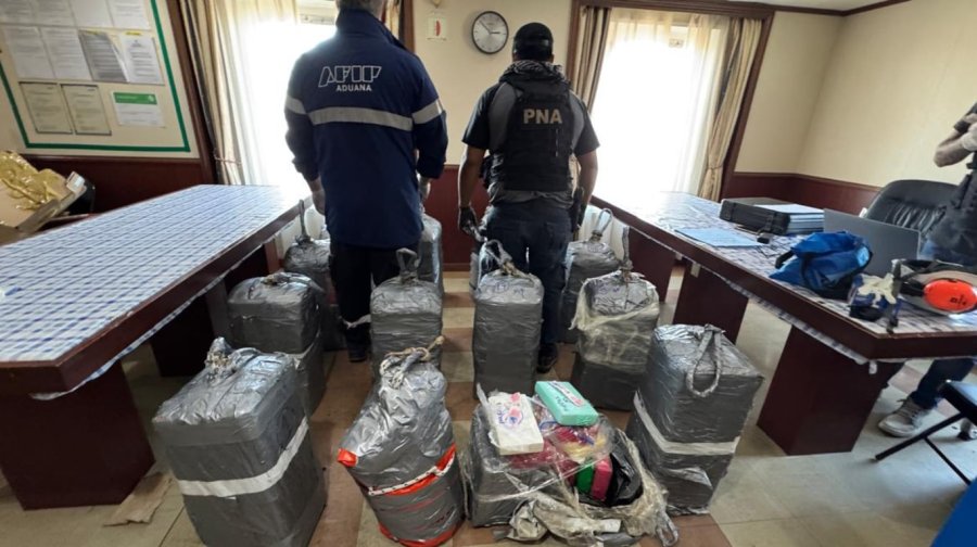 El operativo permitió un importante decomiso de droga.