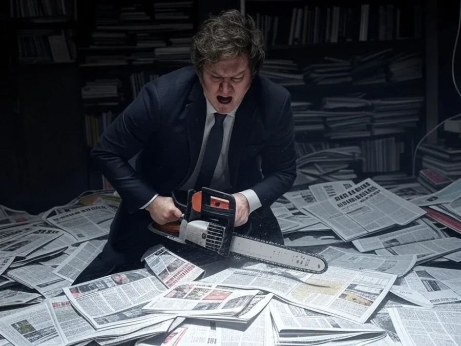 Javier Milei arremetió con todo contra el periodismo