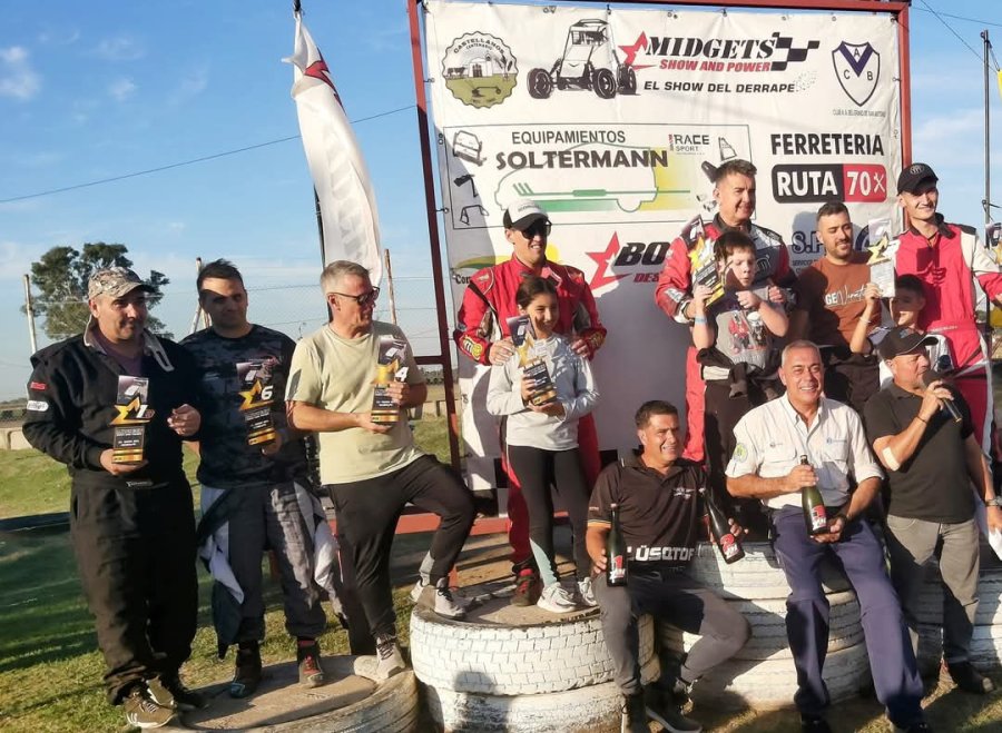 El podio de la tercera fecha del Midgets Show and Power.