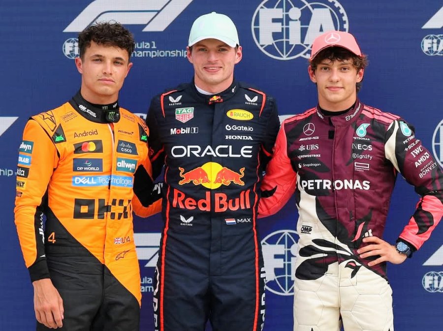 Norris (2&deg;), Verstappen (1&deg;) y Antonelli (3&deg;), los mejores en la clasificaci&oacute;n.