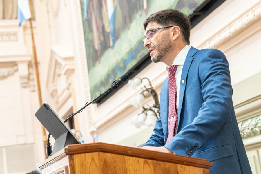 MAXIMILIANO PULLARO. Con el claro mensaje, el gobernador inauguró el pasado jueves 1° de Mayo un nuevo período de sesiones de la Legislatura de Santa Fe.