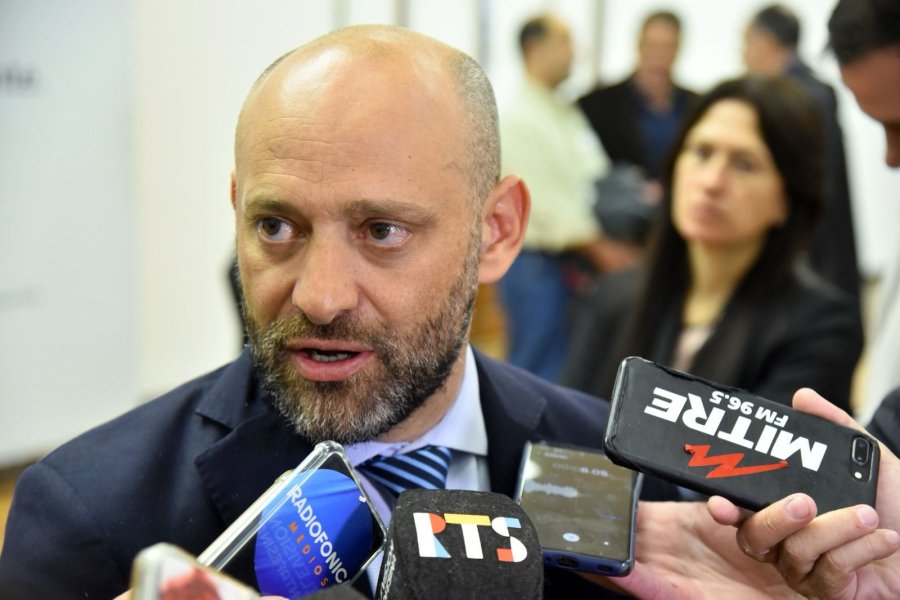 RECLAMO ANTE NACION. El ministro de Desarrollo Productivo, Gustavo Puccini, volvi&oacute; a sentar posici&oacute;n frente a las retenciones del gobierno nacional.