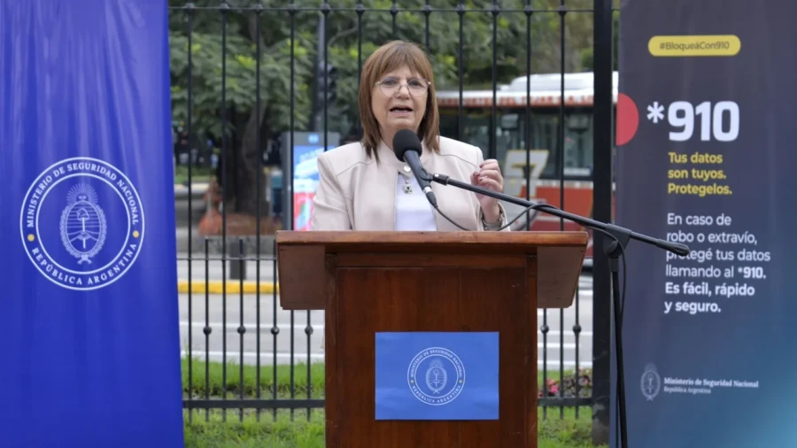 La ministra de Seguridad Nacional, Patricia Bullrich.