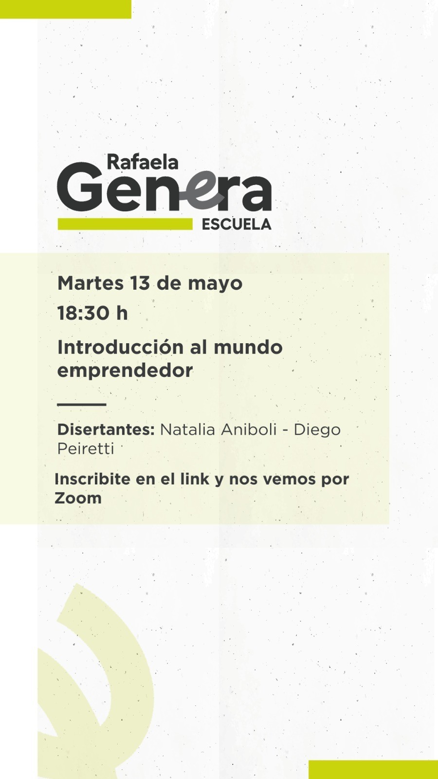 El municipio abrió las inscripciones para la primera clase de “Rafaela Genera Escuela”.