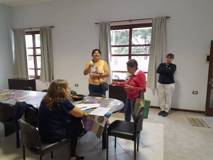 Un momento de la actividad en la Comuna.