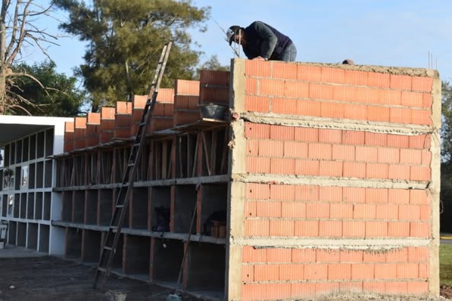 La obra que está en ejecución.