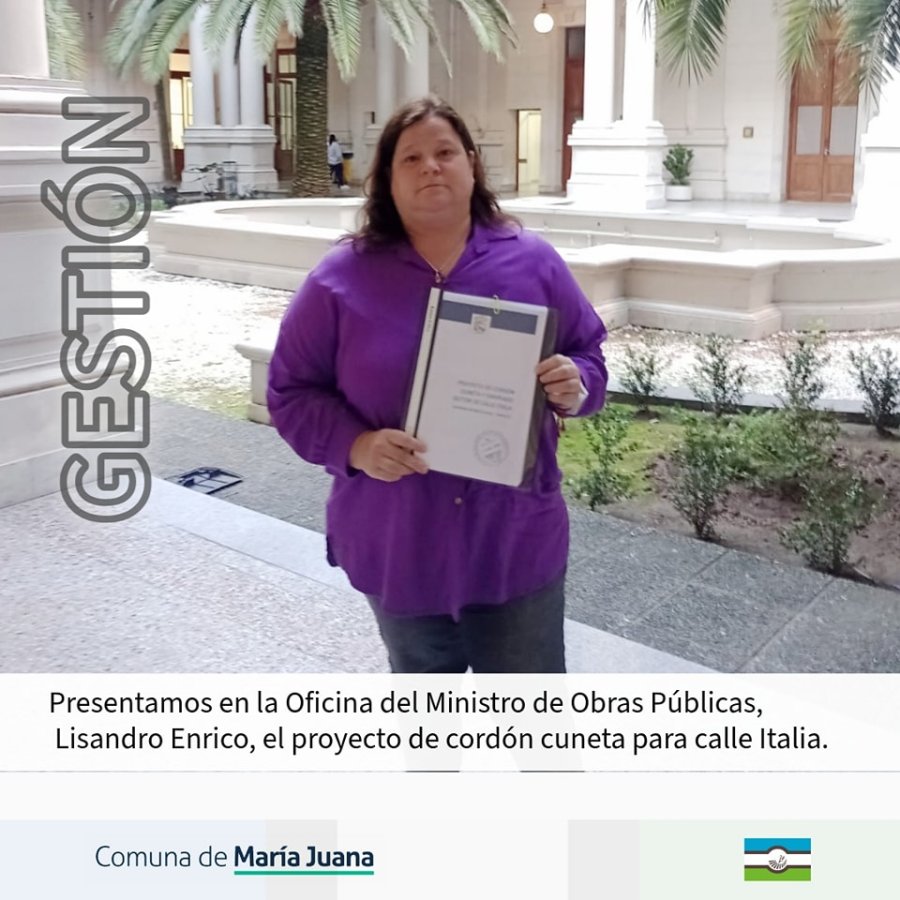 Sandra Gaido, presidente comunal.