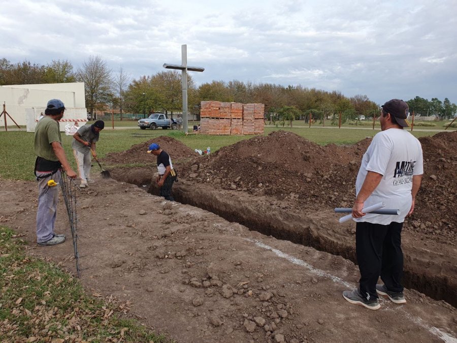 La construcci&oacute;n en su tramo inicial.