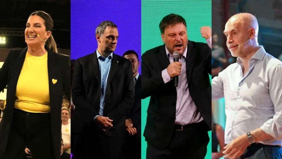 Silvia Lospennato, Manuel Adorni, Leandro Santoro y Horacio Rodríguez Larreta