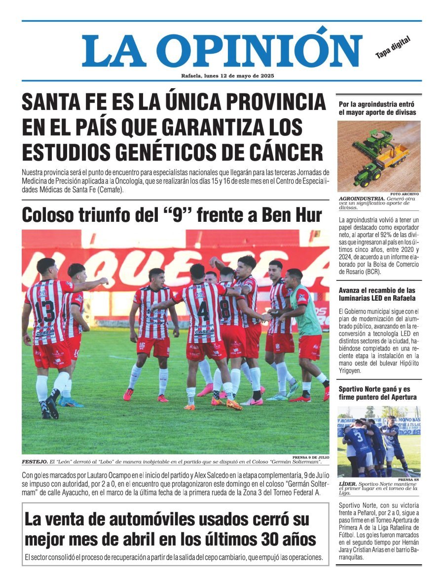 Una de las portadas de LA OPINIÓN.