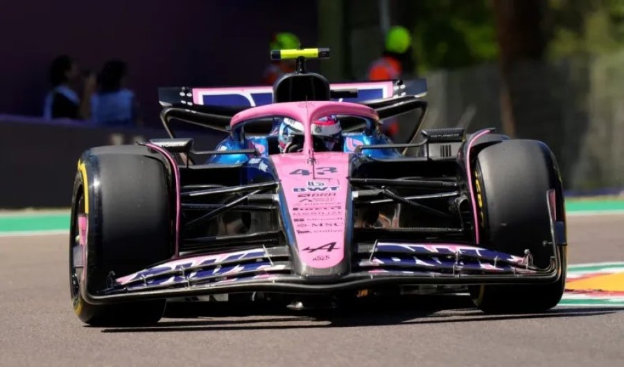 Franco Colapinto en su primera carrera con Alpine en el circuito de Imola.