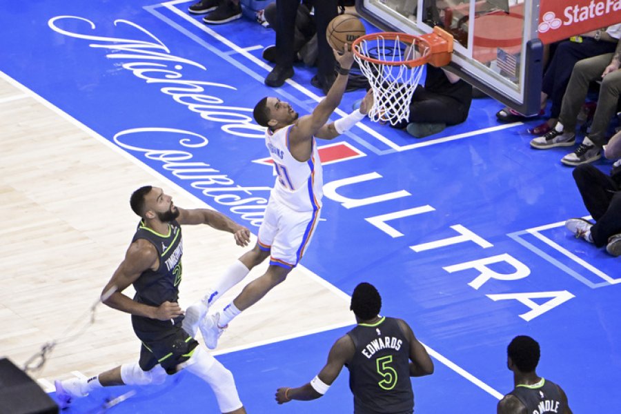 Oklahoma City evitó cualquier tipo de sorpresas y se adelantó 1-0 en la serie final de la Conferencia Oeste de la NBA.