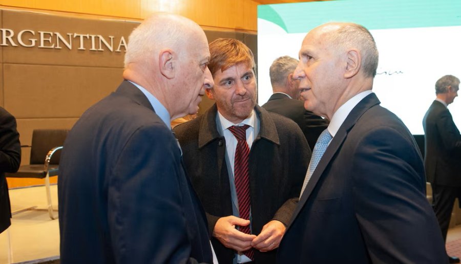 El procurador general de la Naci&oacute;n, Eduardo Casal; Andr&eacute;s Basso, juez federal y presidente de la Asociaci&oacute;n de Magistrados; y Ricardo Lorenzetti, juez de la Corte Suprema de la Naci&oacute;n (FOTO INFOBAE)