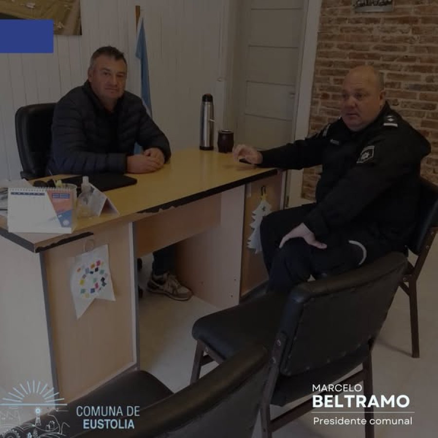 Marcelo Beltramo y Andrés Márquez durante el encuentro.