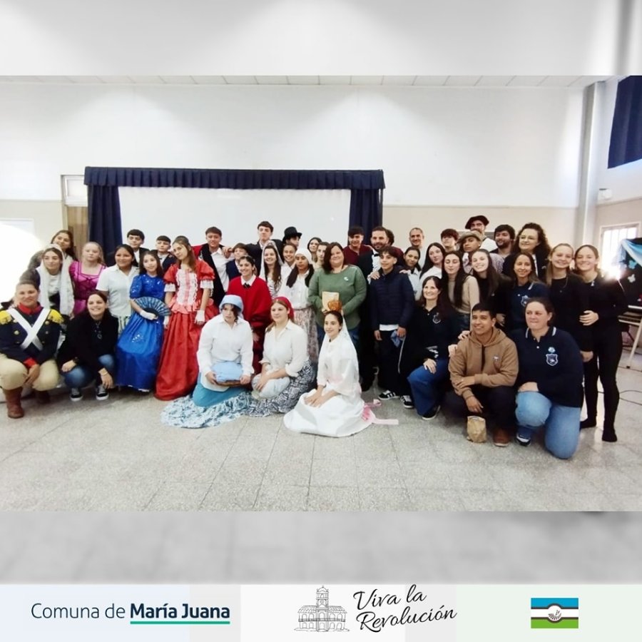 El grupo que dio vida a la representación conmemorativa.