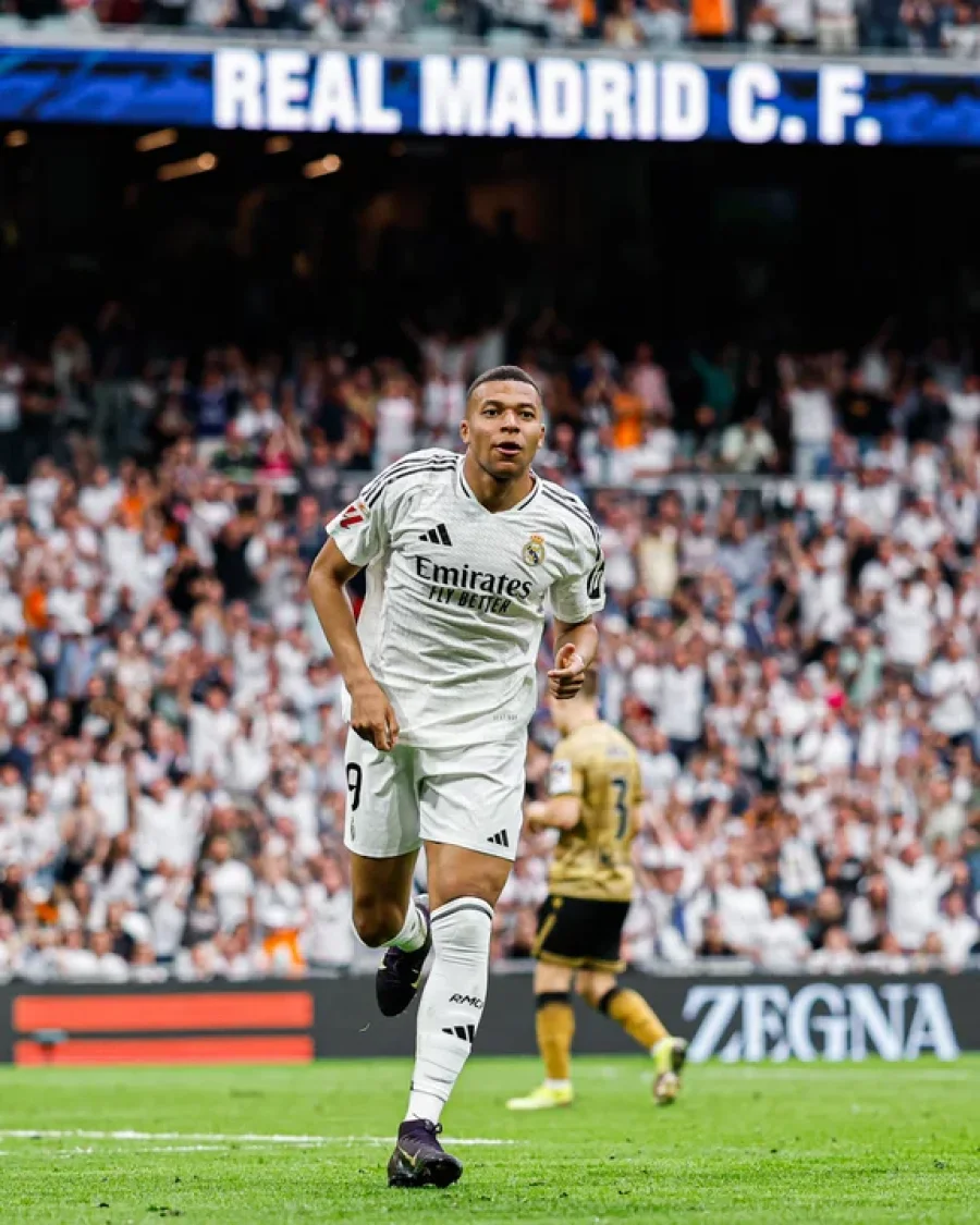 Kylian Mbappé convirtió un doblete en la victoria del Real Madrid.