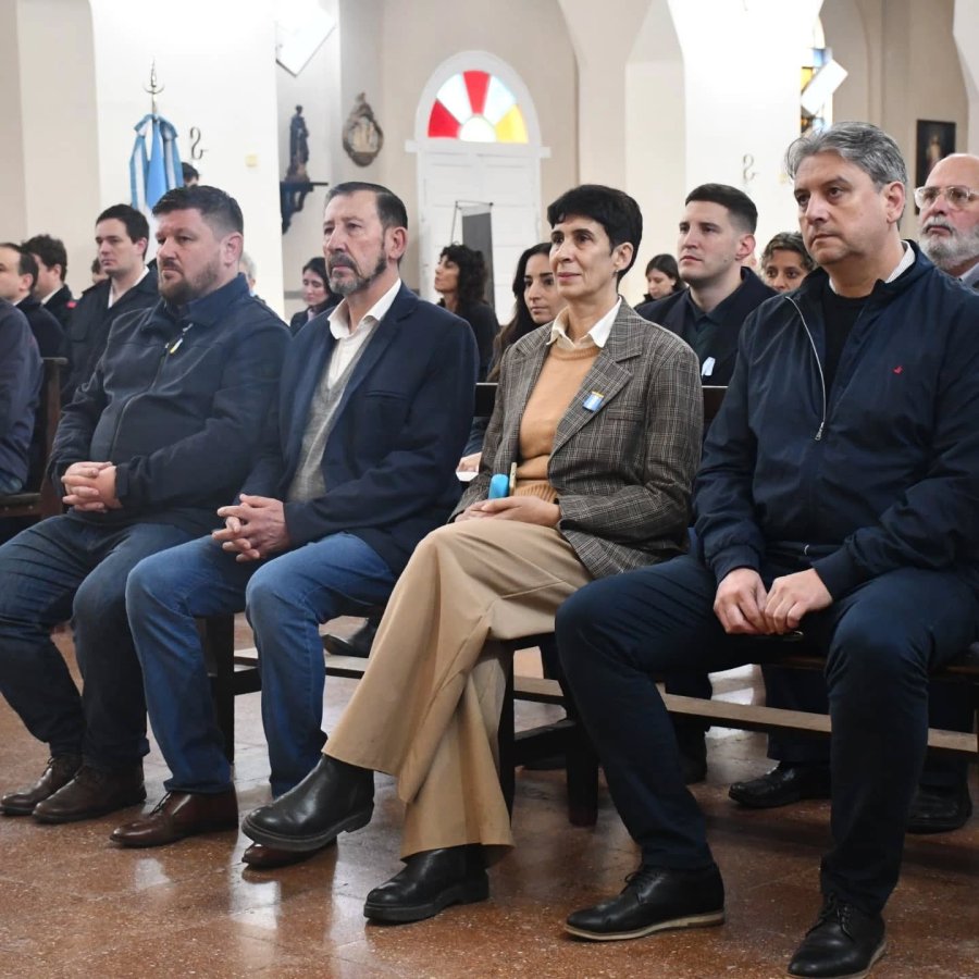 Pablo Pinotti, integrantes del Ejecutivo y Concejales en el Tedeum.