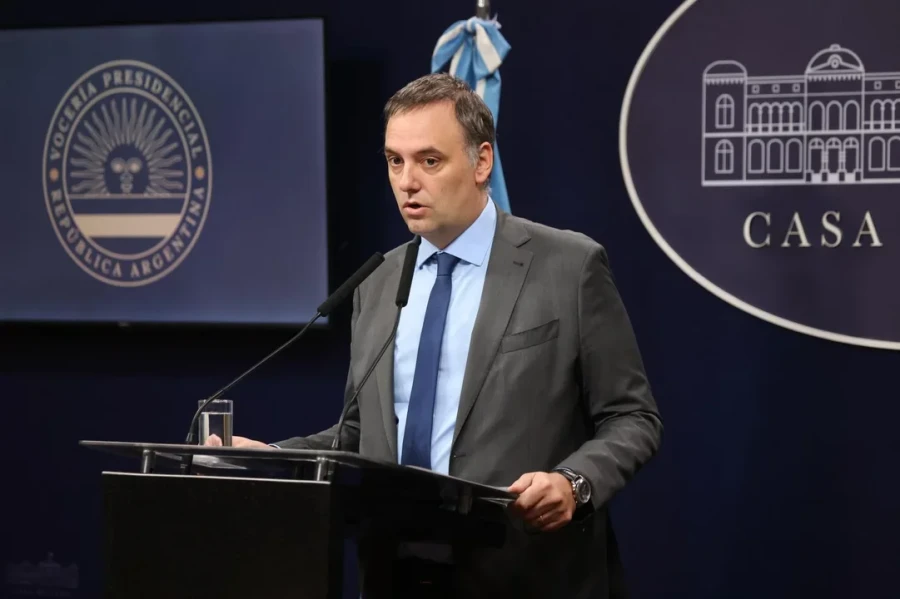 El vocero presidencial, Manuel Adorni.