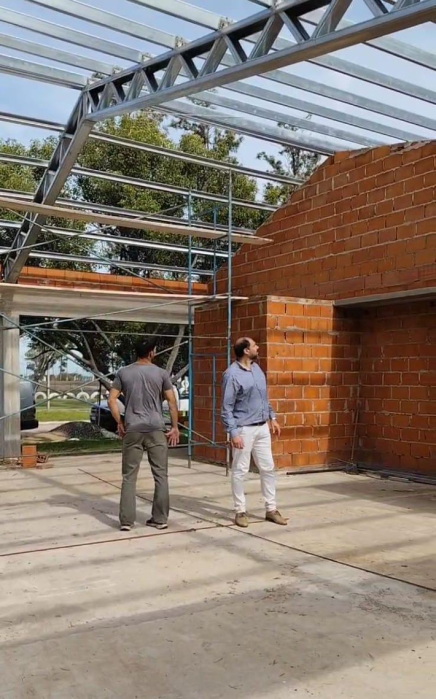 EL REFUGIO. Estado de avance que muestra la construcción.