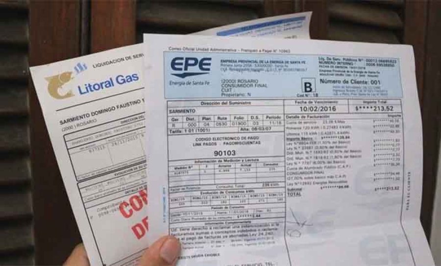 SERVICIOS MAS CAROS. La EPE y Litoral Gas eval&uacute;an nuevas subas a partir del pr&oacute;ximo mes.