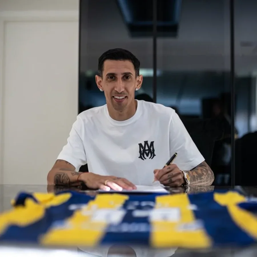 Ángel Di María retornó a Rosario Central.