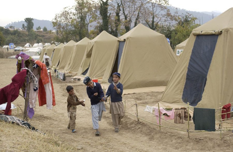 Campamento de refugiados en Shinkiari. Pakistán.
