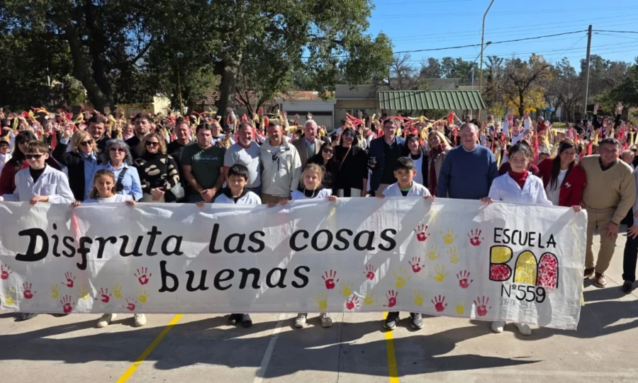 Un instante de la ceremonia en Suardi.