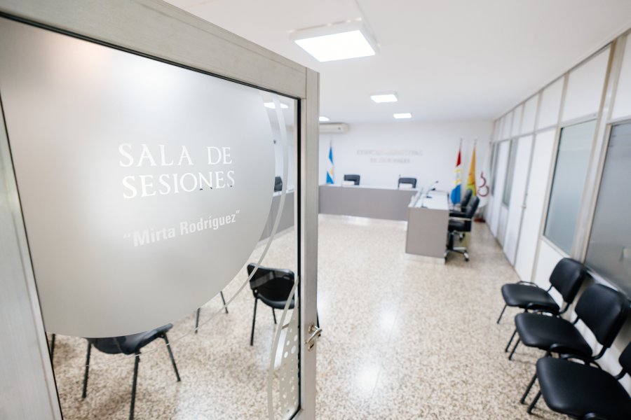 El recinto de sesiones.