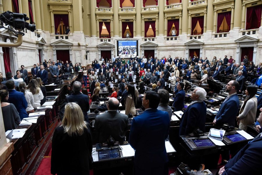 Los diputados nacionales durante la sesión pública de este jueves.