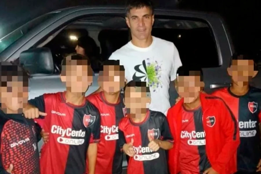 POLEMICA. La foto que gener&oacute; el revuelo en Rosario.