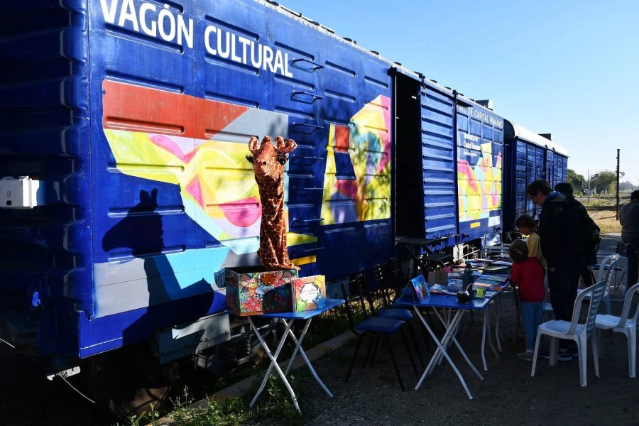 Parte de la formación en la estación sunchalense.