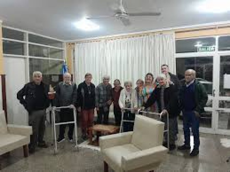 Grupo de residentes en una de las salas.