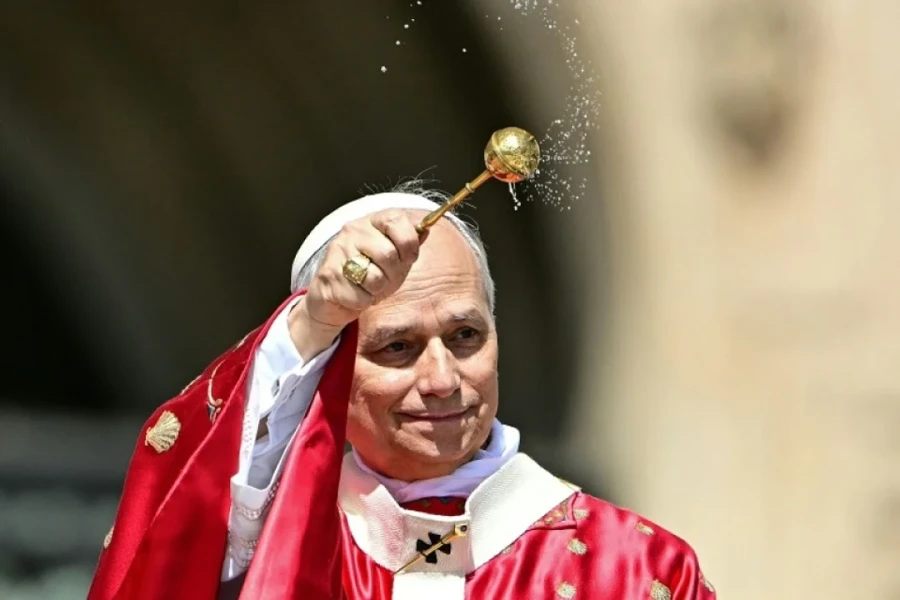El Papa León XIV durante la Santa Misa de Pentecostés.