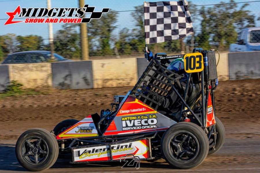 Nicolás Valentini ganó una entretenida final del Midgets Show and Power.