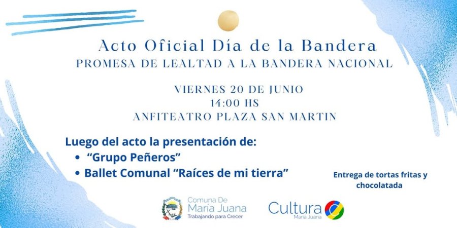 Anuncio de la realización.