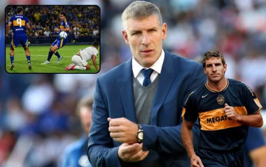 Martín Palermo bancó a Edinson Cavani.