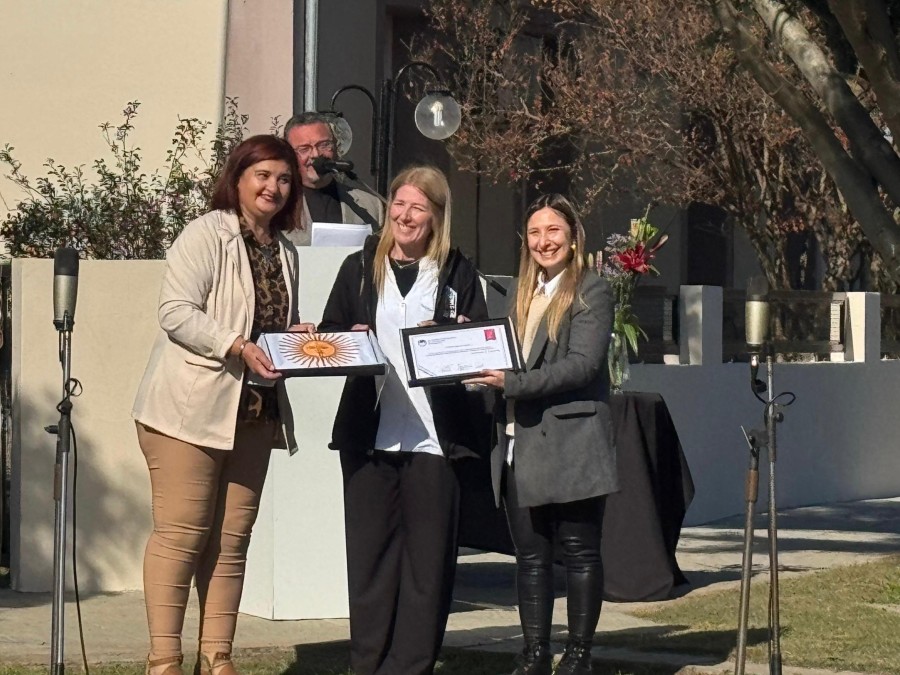 El momento protocolar de la celebración.