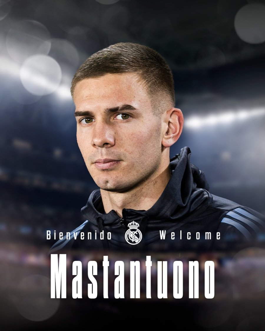 Real Madrid oficializó la llegada de Franco Mastantuono.