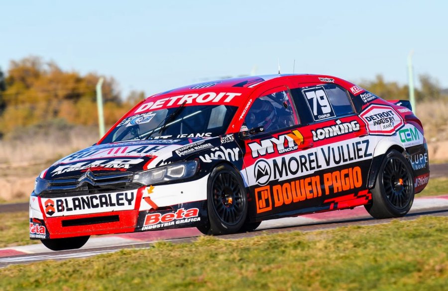 Facundo Chapur logró el mejor tiempo con el Citroën C-Elysée.