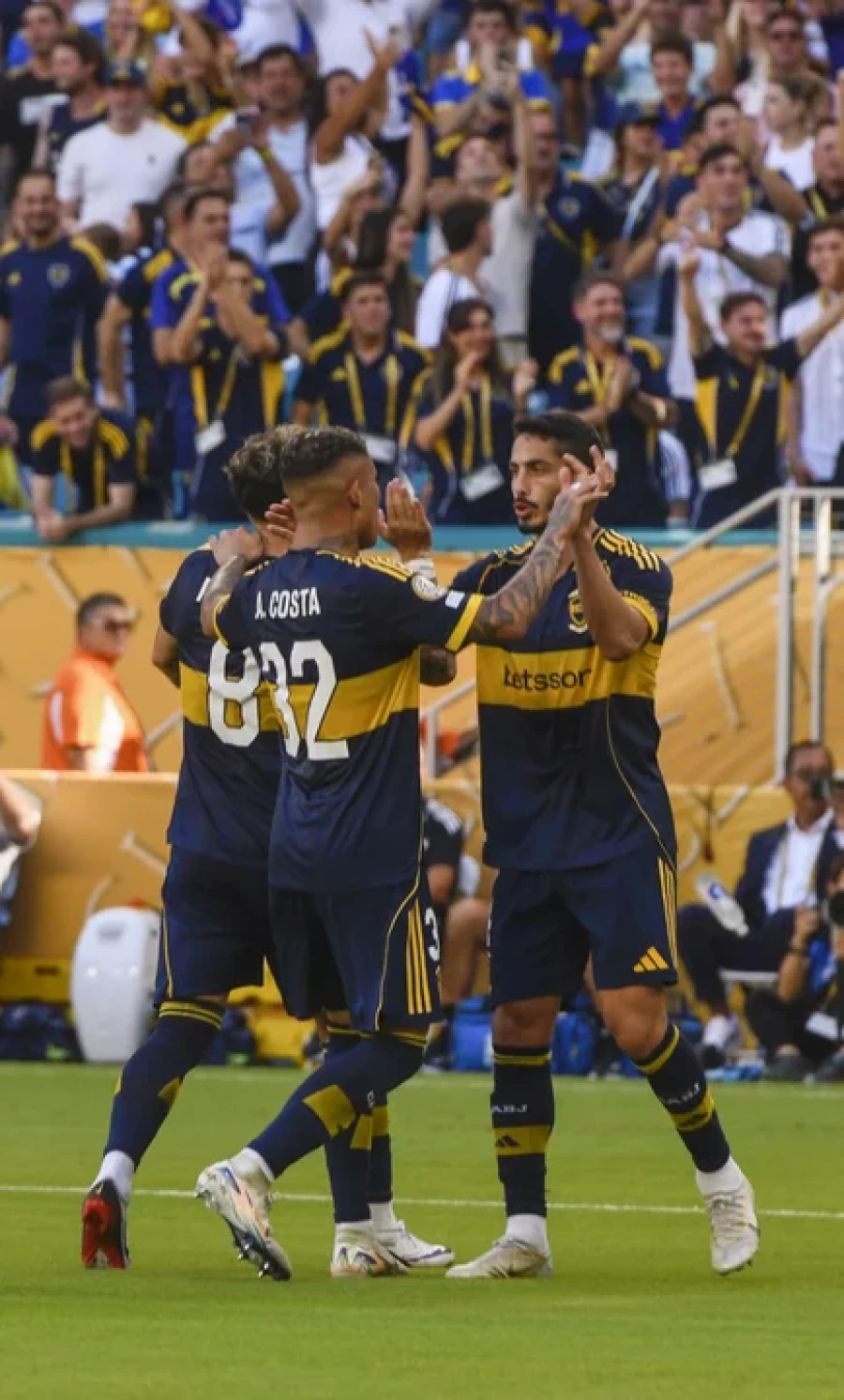 EMPATE UN POCO AMARGO. El equipo argentino ganaba 2 a 0, pero se lo empataron.