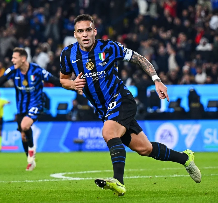GOLEADOR. Lautaro Martinez, figura del Inter.