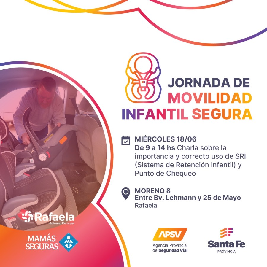 Los especialistas abordarán todo lo relacionado con Sistemas de Retención Infantil.