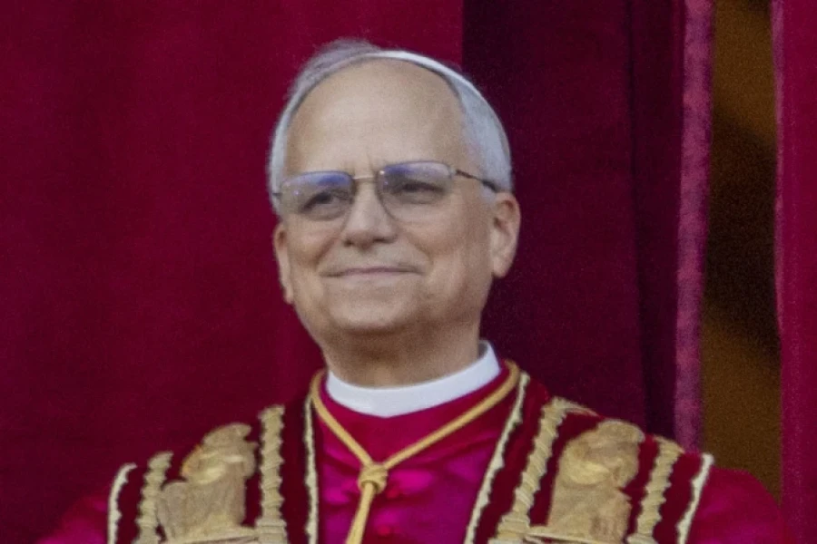 El Papa León XIV en el Vaticano.
