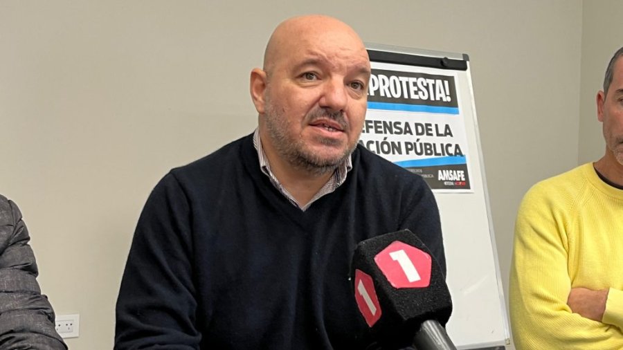 ¿REPITE?. Rodrigo Alonso, el secretario general de Amsafe, buscará extender su mandato hasta el 2028.