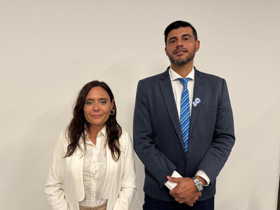 Valeria Soltermam y Maxi Postovit en el Centro Recreativo Metropolitano.