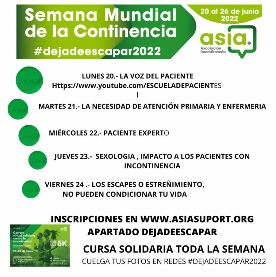 Cartel que anuncia la Semana Mundial de la Continencia.