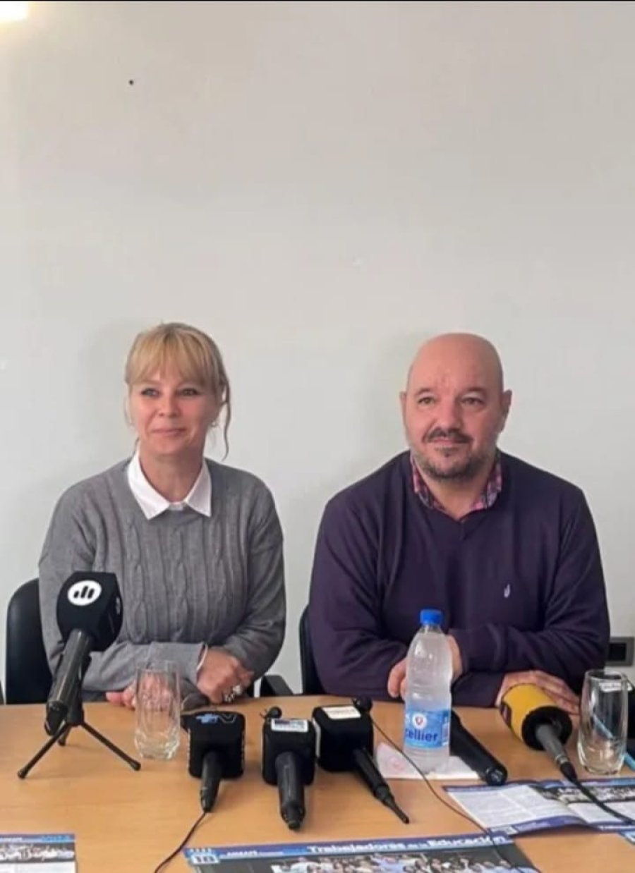 GANADORES. Gabriela Werlen, la nueva delegada de Amsafe Castellanos, y Rodrigo Alonso, el titular a nivel provincial que logró la reelección.