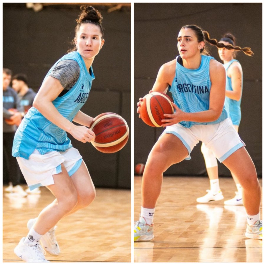 RAFAELINAS DE SELECCION. Melisa Gretter (capitana) y Candela Gentinetta.