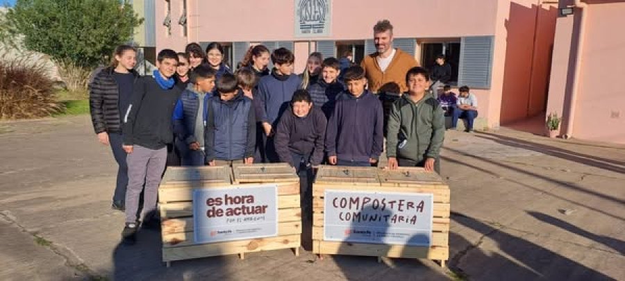 los escolares que participaron de la capacitación.