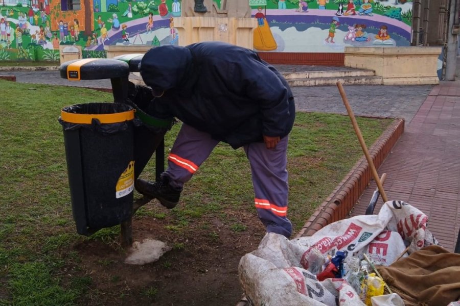 Limpieza durante el fin de semana largo.